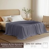 Utopia Bedding – Bettlaken ohne Gummizug – 225x255cm – Grau(Grau)