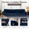 Utopia Bedding – Bettlaken ohne Gummizug – 225x255cm – Grau(Marineblau)
