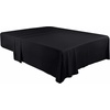 Utopia Bedding – Bettlaken ohne Gummizug – 225x255cm – Grau(Schwarz)
