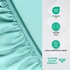 Utopia Bedding – Spannbettlaken 135x190cm – Lila(Spa Blau)