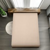 Utopia Bedding – Spannbettlaken 140x200cm – Burgunderrot(Beige)