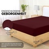 Utopia Bedding – Spannbettlaken 140x200cm – Burgunderrot(Burgunderrot)