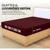 Utopia Bedding – Spannbettlaken 140x200cm – Burgunderrot(Burgunderrot)