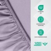 Utopia Bedding – Spannbettlaken 140x200cm – Burgunderrot(Lavendel)