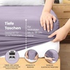 Utopia Bedding – Spannbettlaken 140x200cm – Burgunderrot(Lavendel)