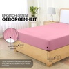 Utopia Bedding – Spannbettlaken 140x200cm – Burgunderrot(Rosa)