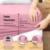 Utopia Bedding – Spannbettlaken 140x200cm – Burgunderrot(Rosa)