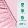 Utopia Bedding – Spannbettlaken 140x200cm – Burgunderrot(Rosa)