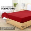 Utopia Bedding – Spannbettlaken 140x200cm – Burgunderrot(Rot)