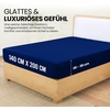 Utopia Bedding – Spannbettlaken 140x200cm – Burgunderrot(Royal Blau)