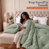 Utopia Bedding – Spannbettlaken 140x200cm – Burgunderrot(Salbeigrün)