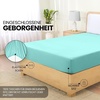 Utopia Bedding – Spannbettlaken 140x200cm – Burgunderrot(Spa Blau)