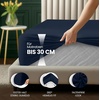 Utopia Bedding – Spannbettlaken 90x200cm Bis 30 cm – Beige(Marineblau)