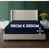 Utopia Bedding – Spannbettlaken 90x200cm Bis 30 cm – Beige(Marineblau)