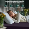 Utopia Bedding – Spannbettlaken 90x200cm Bis 30 cm – Schwarz(Lila)
