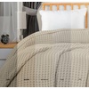 Utopia Bedding 100% Baumwolle Waffeldecke Kuschedecke 300 GSM (Anthrazitgrau – 274 x 228 cm) weiche leichte, atmungsaktive tagesdecke, Sofa & Couch überwurf für alle Jahreszeiten(Khaki)