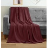 Utopia Bedding 100% Baumwolle Waffeldecke Kuschedecke 300 GSM (Anthrazitgrau – 274 x 228 cm) weiche leichte, atmungsaktive tagesdecke, Sofa & Couch überwurf für alle Jahreszeiten(Burgund)
