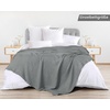 Utopia Bedding 100% Baumwolle Waffeldecke Kuschedecke 300 GSM (Anthrazitgrau – 274 x 228 cm) weiche leichte, atmungsaktive tagesdecke, Sofa & Couch überwurf für alle Jahreszeiten(Perlgrau)