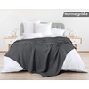 Utopia Bedding 100% Baumwolle Waffeldecke Kuschedecke 300 GSM (Anthrazitgrau – 274 x 228 cm) weiche leichte, atmungsaktive tagesdecke, Sofa & Couch überwurf für alle Jahreszeiten(Dunkelgrau)