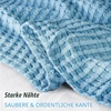 Utopia Bedding 100% Baumwolle Waffeldecke Kuschedecke 300 GSM (Anthrazitgrau – 274 x 228 cm) weiche leichte, atmungsaktive tagesdecke, Sofa & Couch überwurf für alle Jahreszeiten(Himmelblau)