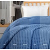 Utopia Bedding 100% Baumwolle Waffeldecke Kuschedecke 300 GSM (Anthrazitgrau – 274 x 228 cm) weiche leichte, atmungsaktive tagesdecke, Sofa & Couch überwurf für alle Jahreszeiten(Wedgewood)