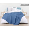 Utopia Bedding 100% Baumwolle Waffeldecke Kuschedecke 300 GSM (Anthrazitgrau – 274 x 228 cm) weiche leichte, atmungsaktive tagesdecke, Sofa & Couch überwurf für alle Jahreszeiten(Wedgewood)