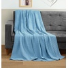 Utopia Bedding 100% Baumwolle Waffeldecke Kuschedecke 300 GSM (Anthrazitgrau – 274 x 228 cm) weiche leichte, atmungsaktive tagesdecke, Sofa & Couch überwurf für alle Jahreszeiten(Himmelblau)
