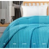 Utopia Bedding 100% Baumwolle Waffeldecke Kuschedecke 300 GSM (Anthrazitgrau – 274 x 228 cm) weiche leichte, atmungsaktive tagesdecke, Sofa & Couch überwurf für alle Jahreszeiten(Blaugrün)