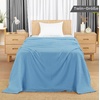 Utopia Bedding 100% Baumwolle Waffeldecke Kuschedecke 300 GSM (Anthrazitgrau – 274 x 228 cm) weiche leichte, atmungsaktive tagesdecke, Sofa & Couch überwurf für alle Jahreszeiten(Himmelblau)