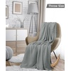 Utopia Bedding 100% Baumwolle Waffeldecke Kuschedecke 300 GSM (Anthrazitgrau – 274 x 228 cm) weiche leichte, atmungsaktive tagesdecke, Sofa & Couch überwurf für alle Jahreszeiten(Kühles Grau)