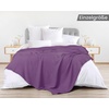 Utopia Bedding 100% Baumwolle Waffeldecke Kuschedecke 300 GSM (Anthrazitgrau – 274 x 228 cm) weiche leichte, atmungsaktive tagesdecke, Sofa & Couch überwurf für alle Jahreszeiten(Pflaume)