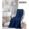 Utopia Bedding 100% Baumwolle Waffeldecke Kuschedecke 300 GSM (Anthrazitgrau – 274 x 228 cm) weiche leichte, atmungsaktive tagesdecke, Sofa & Couch überwurf für alle Jahreszeiten(Marine)