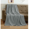 Utopia Bedding 100% Baumwolle Waffeldecke Kuschedecke 300 GSM (Anthrazitgrau – 274 x 228 cm) weiche leichte, atmungsaktive tagesdecke, Sofa & Couch überwurf für alle Jahreszeiten(Perlgrau)
