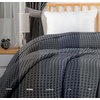 Utopia Bedding 100% Baumwolle Waffeldecke Kuschedecke 300 GSM (Anthrazitgrau – 274 x 228 cm) weiche leichte, atmungsaktive tagesdecke, Sofa & Couch überwurf für alle Jahreszeiten(Dunkelgrau)