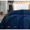 Utopia Bedding 100% Baumwolle Waffeldecke Kuschedecke 300 GSM (Anthrazitgrau – 274 x 228 cm) weiche leichte, atmungsaktive tagesdecke, Sofa & Couch überwurf für alle Jahreszeiten(Marineblau)
