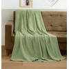 Utopia Bedding 100% Baumwolle Waffeldecke Kuschedecke 300 GSM (Anthrazitgrau – 274 x 228 cm) weiche leichte, atmungsaktive tagesdecke, Sofa & Couch überwurf für alle Jahreszeiten(Salbeigrün)