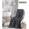 Utopia Bedding 100% Baumwolle Waffeldecke Kuschedecke 300 GSM (Anthrazitgrau – 274 x 228 cm) weiche leichte, atmungsaktive tagesdecke, Sofa & Couch überwurf für alle Jahreszeiten(Anthrazitgrau)
