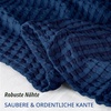 Utopia Bedding 100% Baumwolle Waffeldecke Kuschedecke 300 GSM (Anthrazitgrau – 274 x 228 cm) weiche leichte, atmungsaktive tagesdecke, Sofa & Couch überwurf für alle Jahreszeiten(Marineblau)