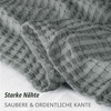 Utopia Bedding 100% Baumwolle Waffeldecke Kuschedecke 300 GSM (Anthrazitgrau – 274 x 228 cm) weiche leichte, atmungsaktive tagesdecke, Sofa & Couch überwurf für alle Jahreszeiten(Perlgrau)