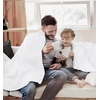 Utopia Bedding 100% Baumwolle Waffeldecke Kuschedecke 300 GSM (Anthrazitgrau – 274 x 228 cm) weiche leichte, atmungsaktive tagesdecke, Sofa & Couch überwurf für alle Jahreszeiten(Weiß)