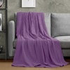 Utopia Bedding 100% Baumwolle Waffeldecke Kuschedecke 300 GSM (Anthrazitgrau – 274 x 228 cm) weiche leichte, atmungsaktive tagesdecke, Sofa & Couch überwurf für alle Jahreszeiten(Pflaume)