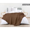Utopia Bedding 100% Baumwolle Waffeldecke Kuschedecke 300 GSM (Anthrazitgrau – 274 x 228 cm) weiche leichte, atmungsaktive tagesdecke, Sofa & Couch überwurf für alle Jahreszeiten(Braun)