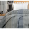 Utopia Bedding 100% Baumwolle Waffeldecke Kuschedecke 300 GSM (Anthrazitgrau – 274 x 228 cm) weiche leichte, atmungsaktive tagesdecke, Sofa & Couch überwurf für alle Jahreszeiten(Perlgrau)