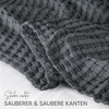 Utopia Bedding 100% Baumwolle Waffeldecke Kuschedecke 300 GSM (Anthrazitgrau – 274 x 228 cm) weiche leichte, atmungsaktive tagesdecke, Sofa & Couch überwurf für alle Jahreszeiten(Anthrazit)