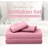 Utopia Bedding 4 Teilige Bettlaken Set, 135x190cm, Niederländisches Blau(Rosa)