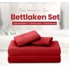 Utopia Bedding 4 Teilige Bettlaken Set, 135x190cm, Niederländisches Blau(Rot)
