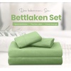 Utopia Bedding 4 Teilige Bettlaken Set, 135x190cm, Niederländisches Blau(Salbei Grün)