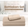 Utopia Bedding 4 Teilige Bettlaken Set, 180x200cm, Burgunderrot(Beige)