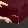 Utopia Bedding 4 Teilige Bettlaken Set, 180x200cm, Burgunderrot(Burgunderfarben)