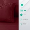 Utopia Bedding 4 Teilige Bettlaken Set, 180x200cm, Burgunderrot(Burgunderrot)